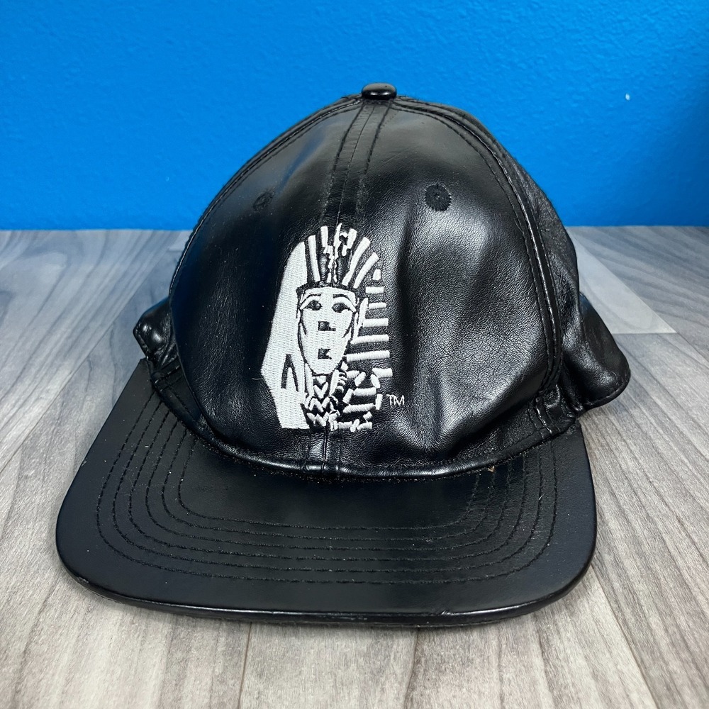 Genuine Last‎ Kings LK Records Faux Leather Snapback Hat Cap Adjustable Black